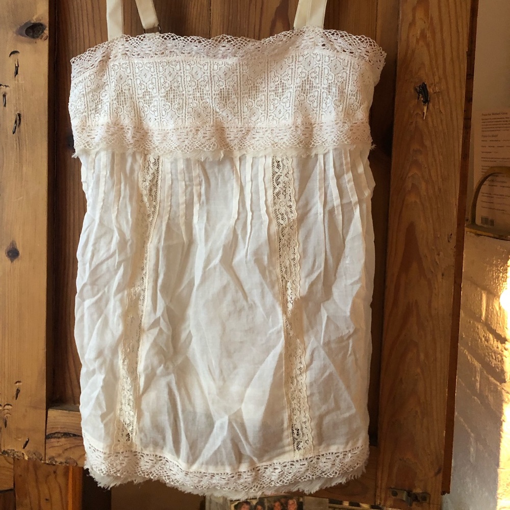 Rebecca Taylor cream lace camisole size 0